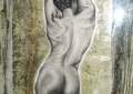Untitled Charcoal and Acrylic